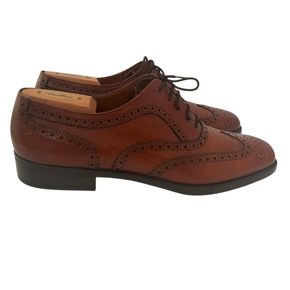 Salvatore Ferragamo Leather Lace Up  Brogue Oxfords Dress Shoes Men Size 10 D main image 4